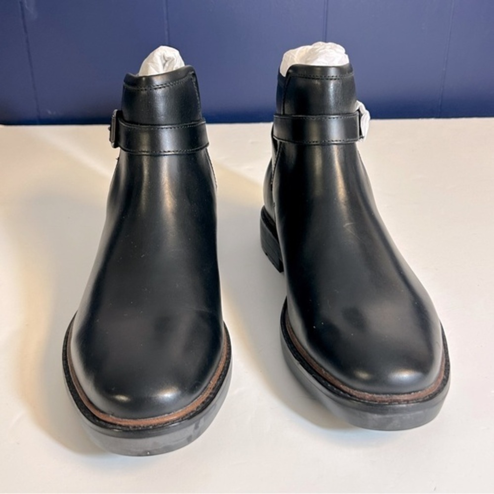 Coach Men’s Bryce Black Leather‎ Boots NEW Size 9D - Picture 2 of 7